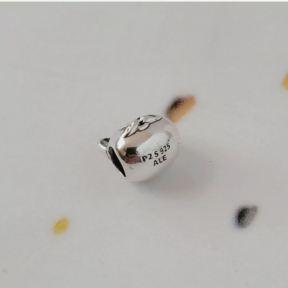 Pandora charm cat face. Curious Cat. S925 Ale. New and excellent condition